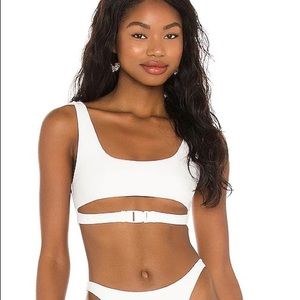 superdown Mona Bikini top in White Small (NWT)